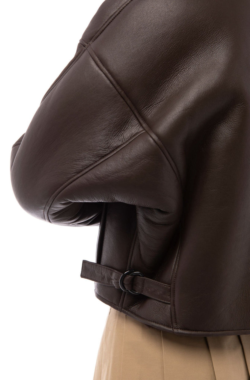 clark / chestnut brown shearling