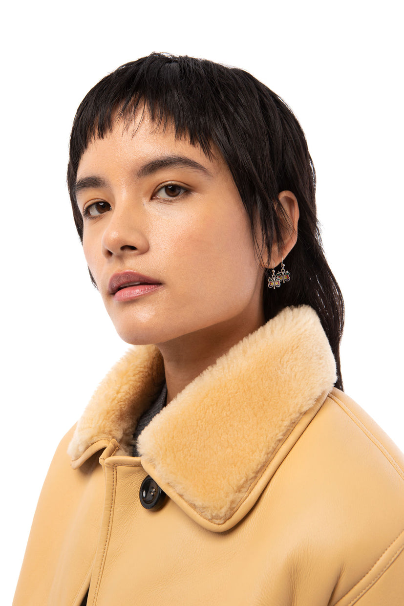 lou / buttercream shearling