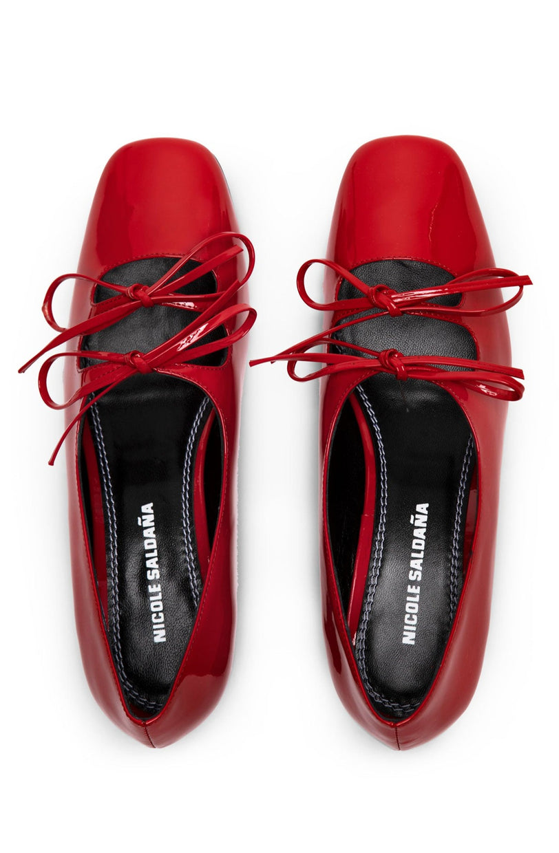 isabel / cherry red patent
