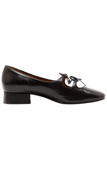 Nicole Saldana ファビアナ ブラック　パンプス　ローファー fabiana / black napa | Nicole Saldaña Footwear